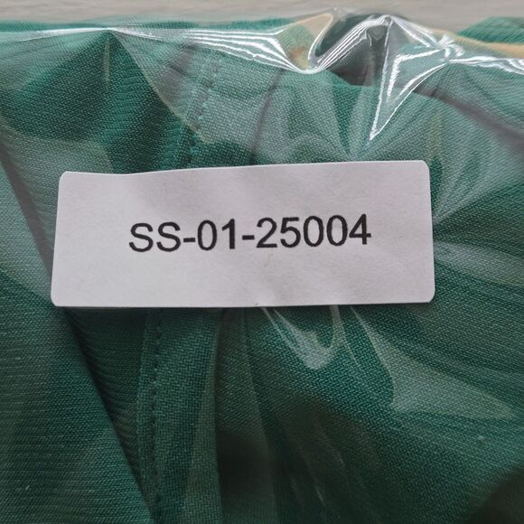 Emma & Michele Green Jersey Knit Faux Wrap Romper • Sleeveless • Fits 1X 14/16 - Picture 10 of 10